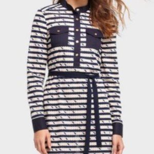 Tory Burch Suzette Long Sleeve Dress Medium